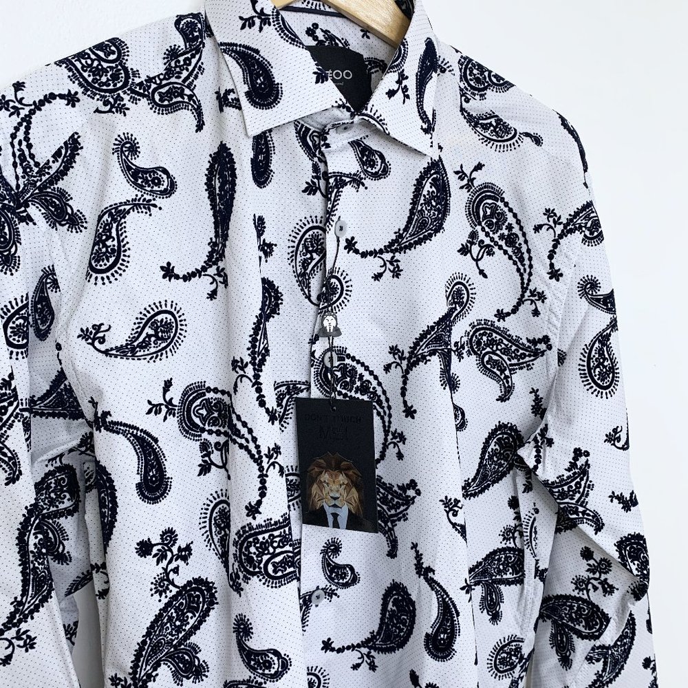 Maceoo - Paisley White Long Sleeve - Picture 3 of 4